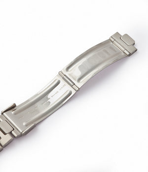 steel deployant clasp original 3700/001A steel bracelet vintage Patek Philippe Nautilus 3700/001A steel sport watch full set for sale online at A Collected Man London UK specialist of rare vintage watches