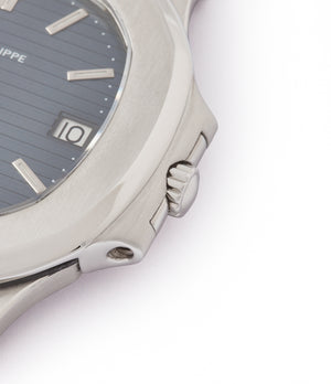 3700/001A Patek Philippe Nautilus steel sport watch full set for sale online at A Collected Man London UK specialist of rare vintage watches