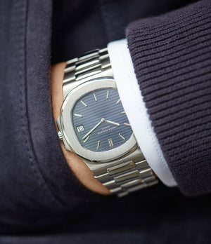 original Patek Philippe Nautilus 3700/001A steel sport watch full set for sale online at A Collected Man London UK specialist of rare vintage watches