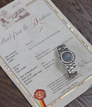 Nautilus 3800 | Tiffany-signed | Steel