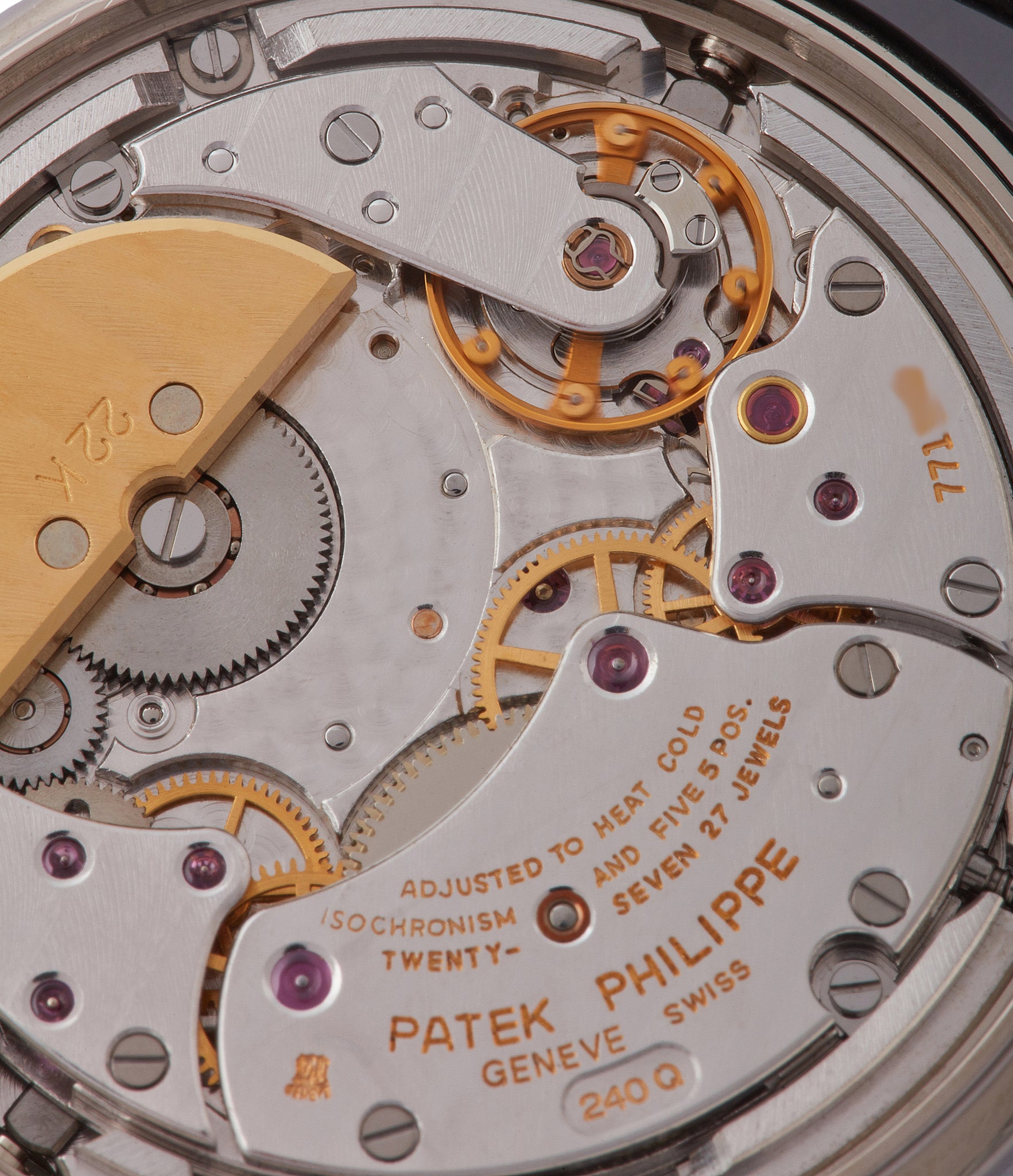 240Q movement Patek Philippe 3940G Perpetual Calendar vintage rare watch English dial for sale online at A Collected Man London UK specialist of rare watches
