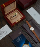full set Patek Philippe 3940J first series yellow gold perpetual calendar dress watch for sale online at A Collected Man London
