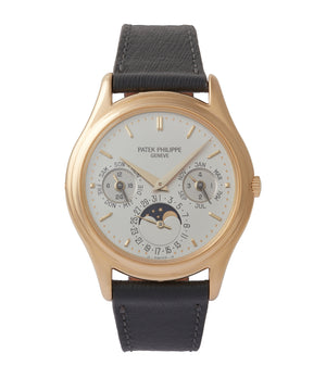 Patek Philippe Complications Perpetual Calendar 3940J first series yellow gold dress watch for sale online at A Collected Man London