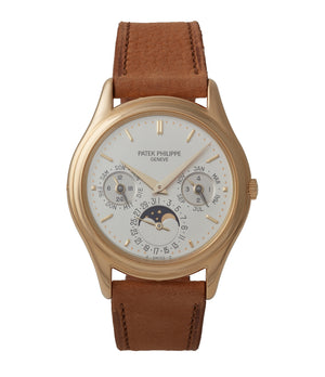 buy Patek Philippe 3940J first series yellow gold perpetual calendar dress watch for sale online at A Collected Man London