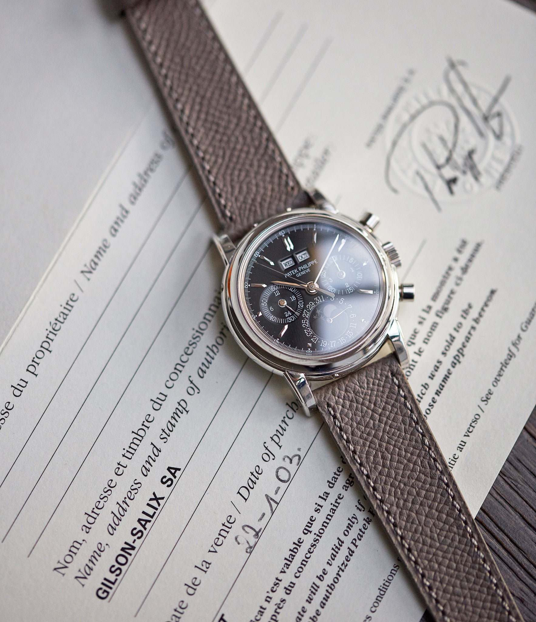 3970EP | Semi-gloss Dial | Platinum