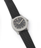 buy preowned Patek Philippe Aquanaut 5066A-001 steel sport watch rubber strap for sale online at A Colleted Man London UK specialist of rare watches