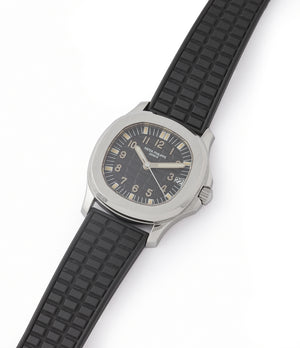 selling Patek Philippe Aquanaut 5066A-001 steel sport watch rubber strap for sale online at A Colleted Man London UK specialist of rare watches