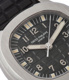 buy rare Patek Philippe Aquanaut 5066A-001 steel sport watch rubber strap for sale online at A Colleted Man London UK specialist of rare watches