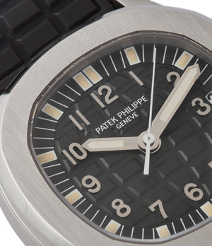 buy rare Patek Philippe Aquanaut 5066A-001 steel sport watch rubber strap for sale online at A Colleted Man London UK specialist of rare watches
