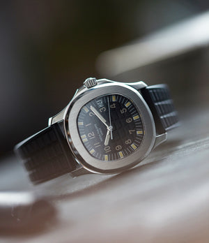 Patek Philippe Aquanaut 5066A-001 steel sport watch rubber strap for sale online at A Colleted Man London UK specialist of rare watches