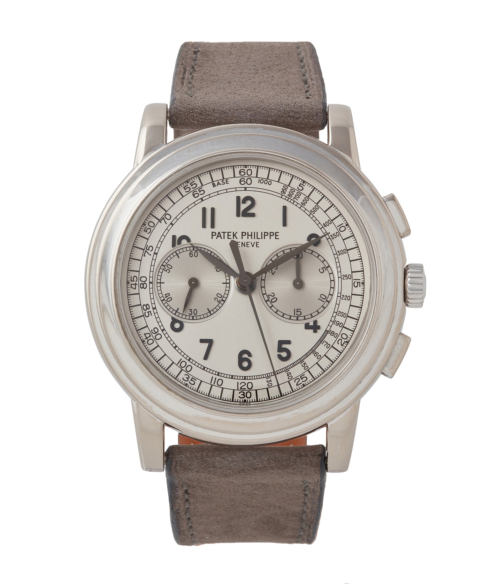 buy Patek Philippe 5070 Chronograph white gold dress watch for sale online at A Collected Man London UK specialist of rare watches