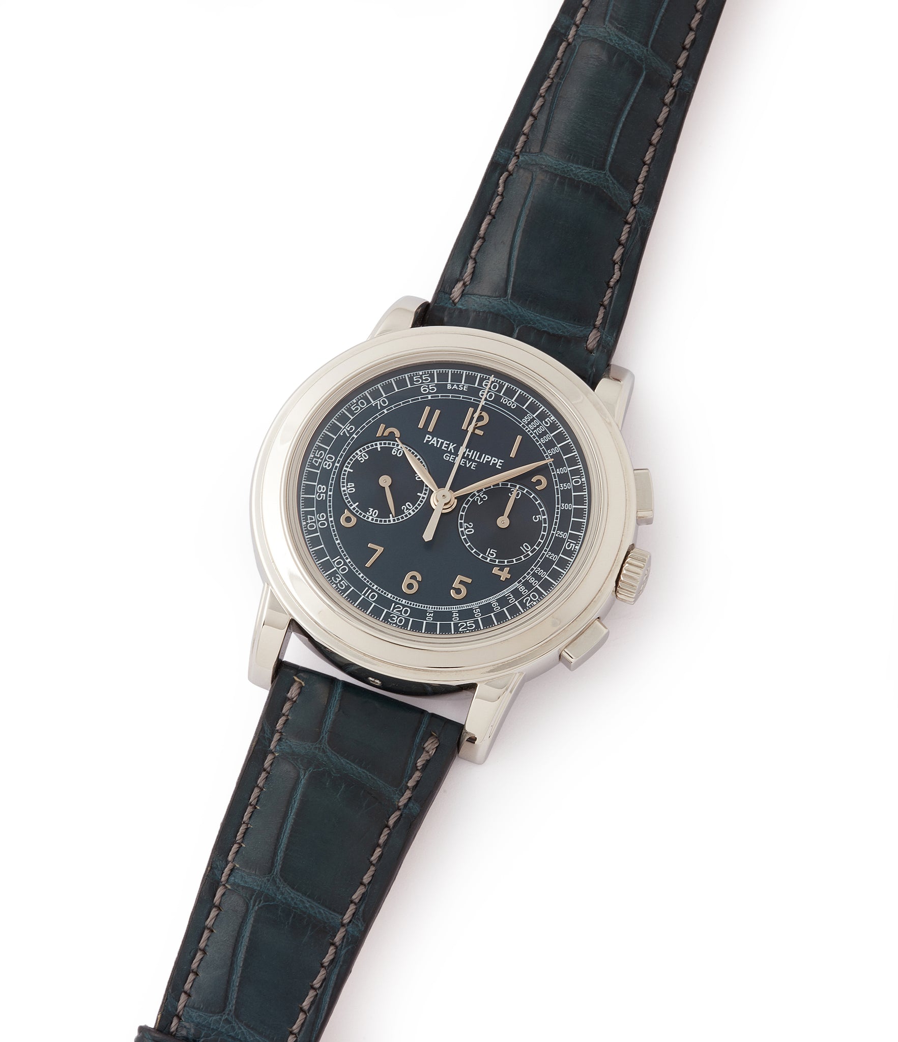 sell rare Patek Philippe 5070P Chronograph rare platinum 42mm luxury watch for sale online at A Collected Man London UK specialist of rare watches