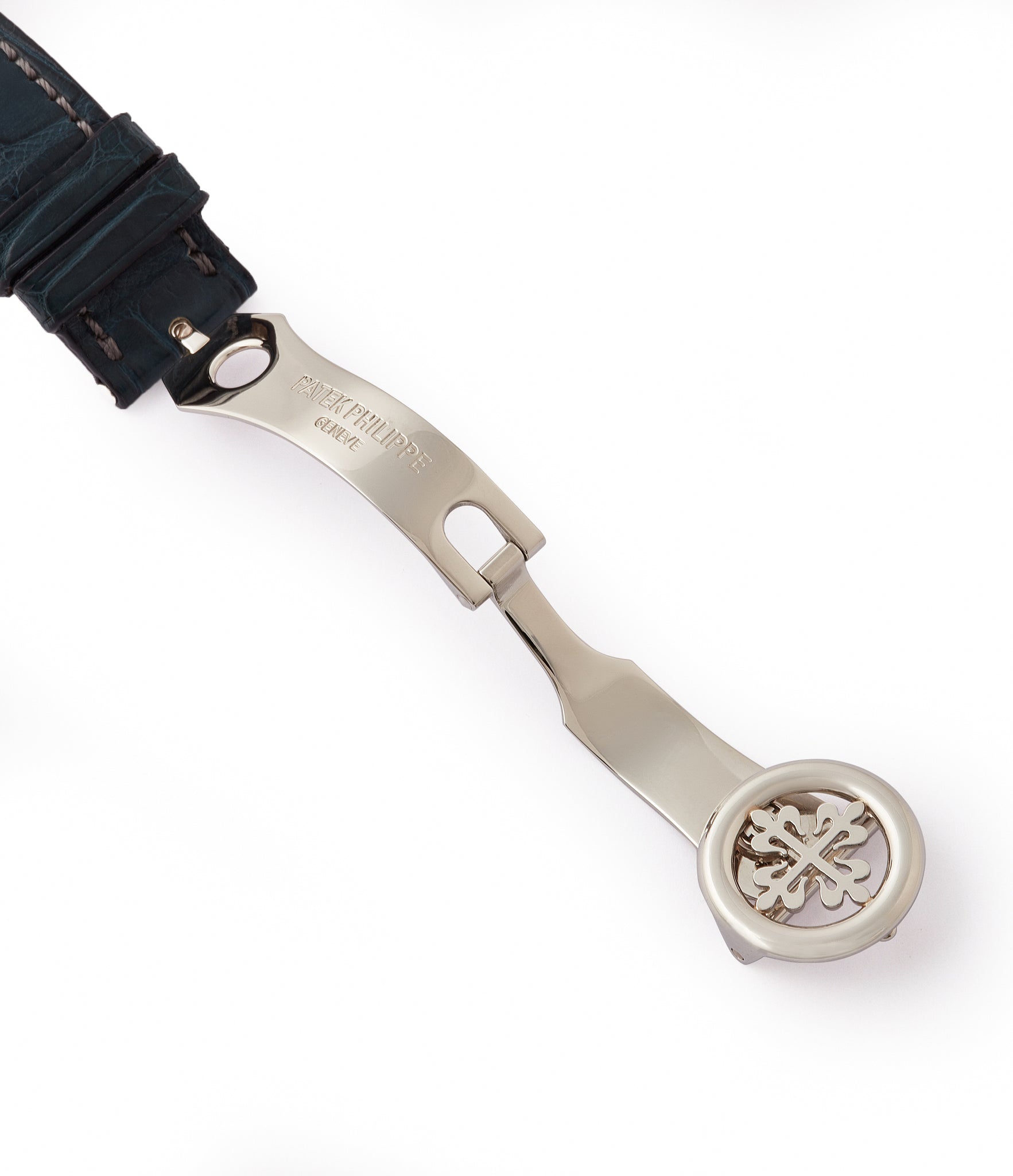 platinum Patek Philippe deployant clasp 5070P Chronograph rare luxury watch for sale online at A Collected Man London UK specialist of rare watches