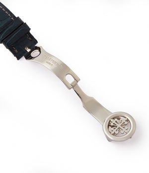 platinum Patek Philippe deployant clasp 5070P Chronograph rare luxury watch for sale online at A Collected Man London UK specialist of rare watches