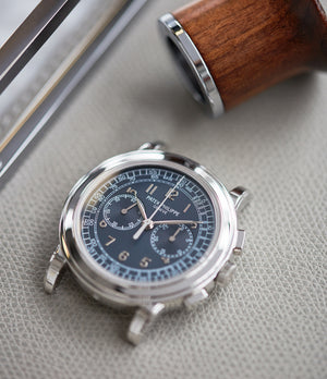 shop Patek Philippe 5070P Chronograph rare platinum 42mm luxury watch for sale online at A Collected Man London UK specialist of rare watches