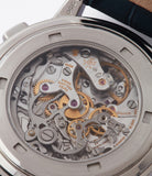 manual-winding Patek Philippe 5070P Chronograph rare platinum 42mm luxury watch for sale online at A Collected Man London UK specialist of rare watches