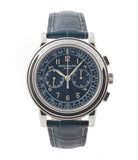 buy Patek Philippe 5070P Chronograph rare platinum 42mm luxury watch for sale online at A Collected Man London UK specialist of rare watches