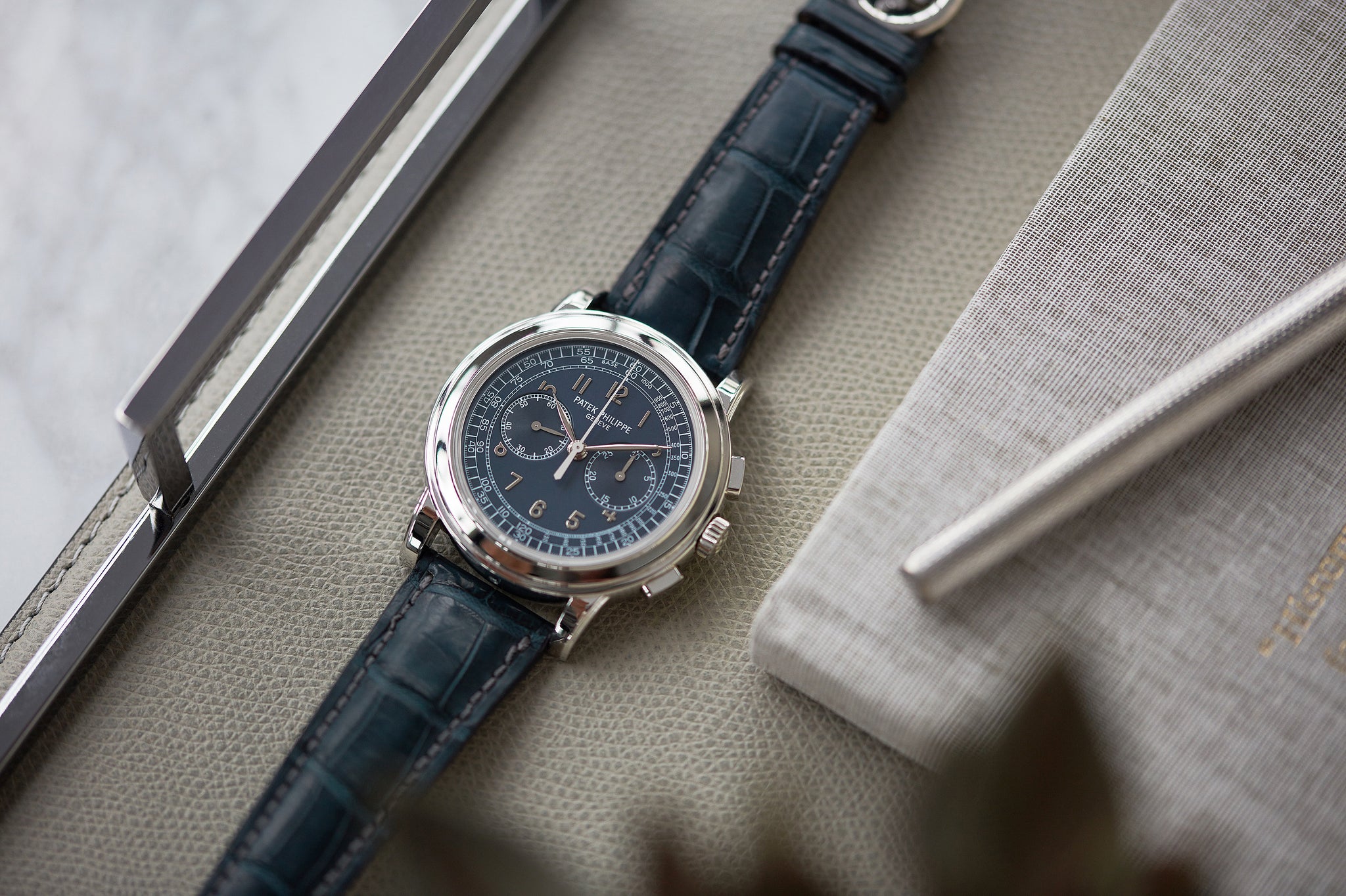 5070P platinum Patek Philippe Chronograph rare luxury watch for sale online at A Collected Man London UK specialist of rare watches