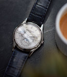 shop pre-owned Patek Philippe 5140G Perpetual Calendar moonphase white gold silver dial dress watch for sale online A Collected Man London UK specialist rare watches