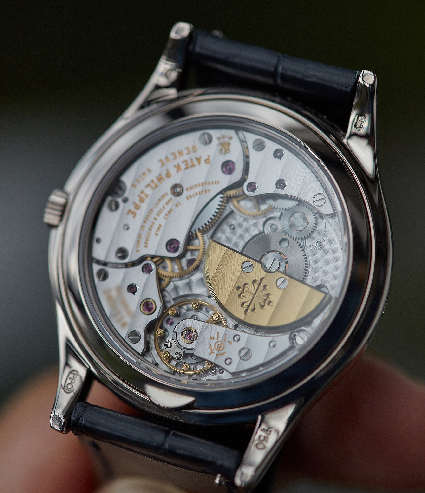 240Q automatic Patek Philippe 5140G Perpetual Calendar moonphase white gold silver dial pre-owned dress watch for sale online A Collected Man London UK specialist rare watches