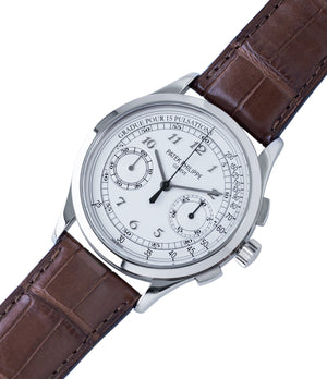 for sale Patek Philippe 5170G-001 grey gold dress Chronograph Pulsation Scale preowned watch at A Collected Man London rare watch specialist in United Kingdom