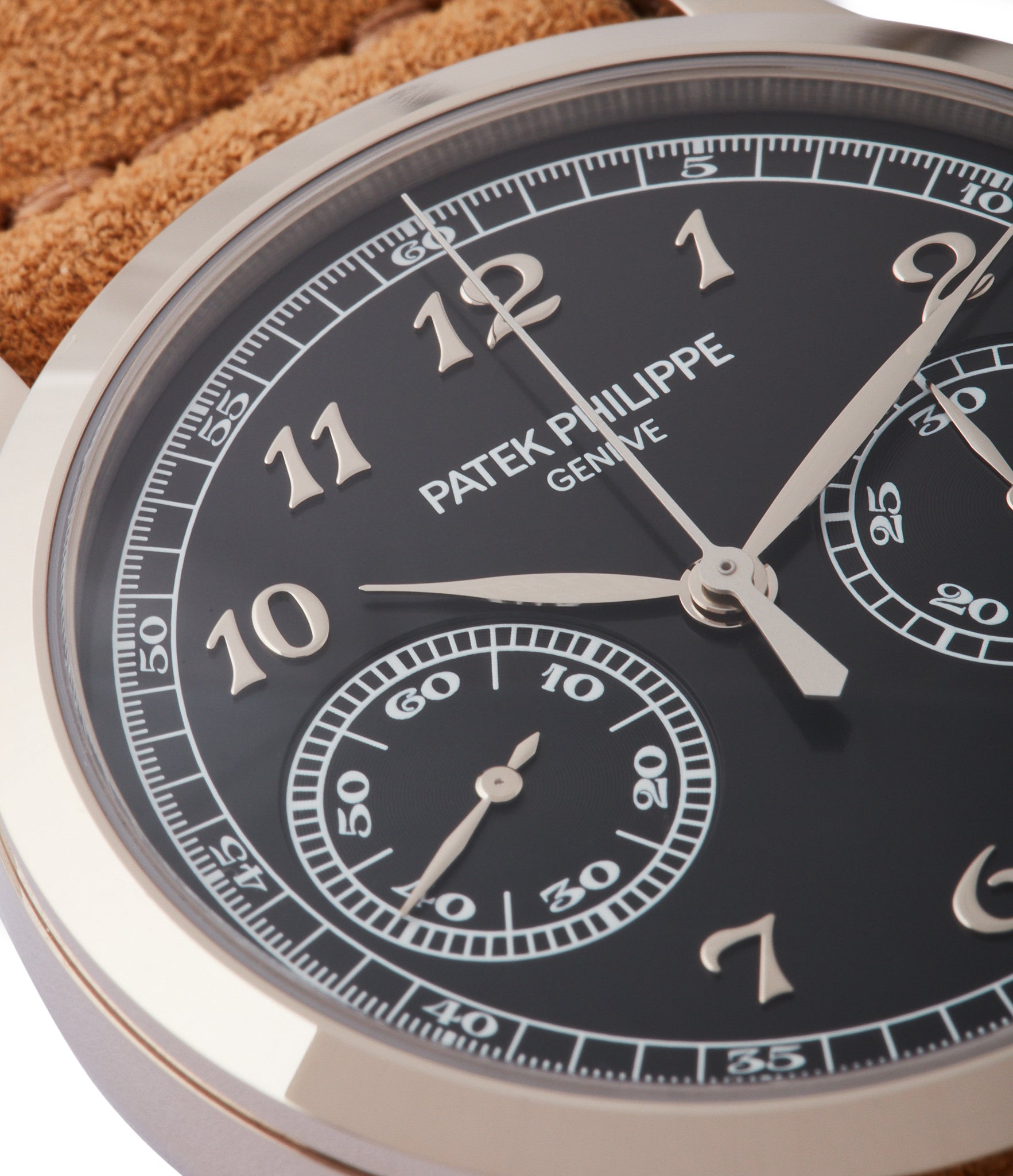 black dial chronograph Patek Philippe 5170G-010 manual-winding watch for sale online at A Collected Man London UK specialist of rare watches