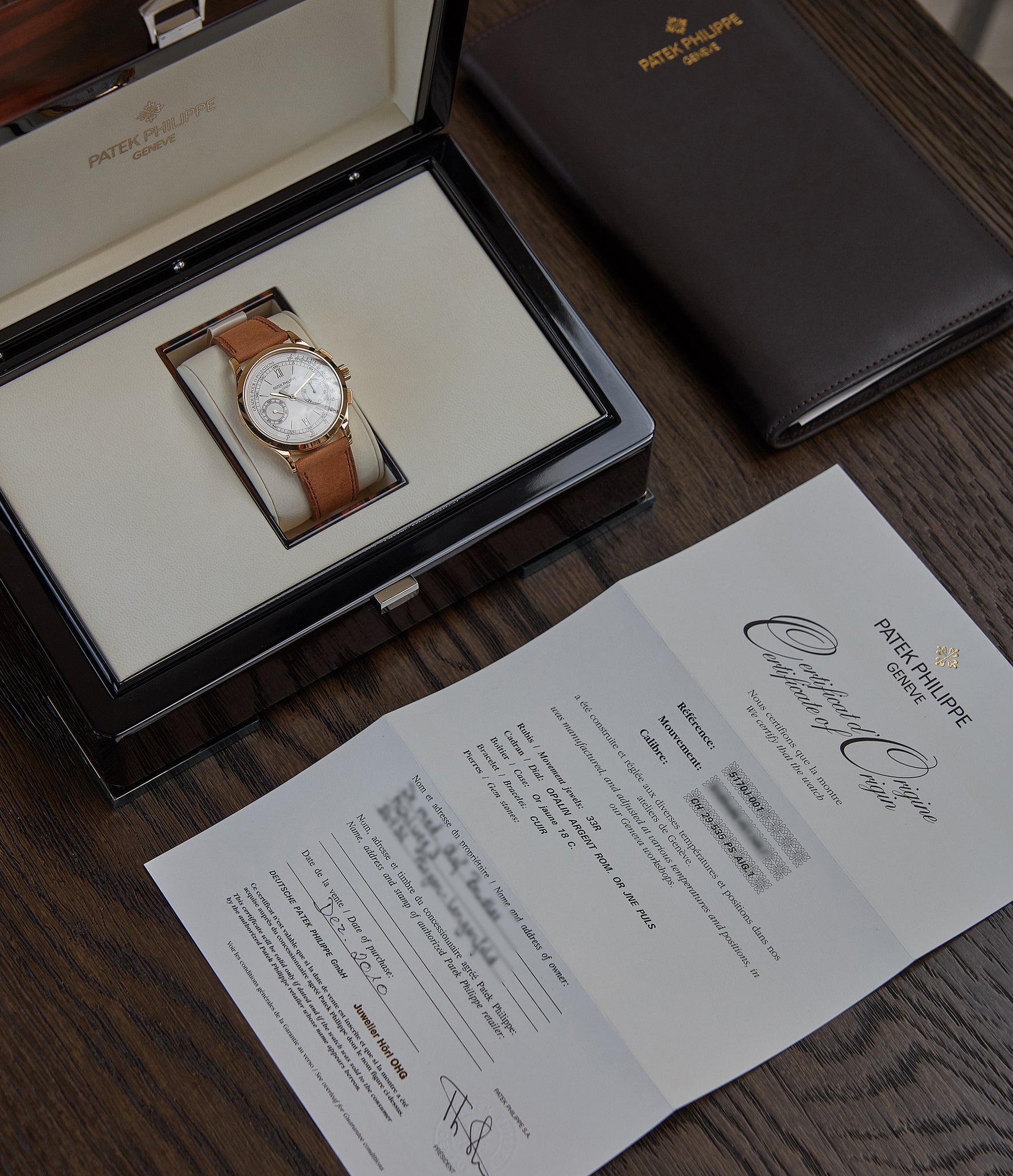 pre-owned Patek Philippe 5170J-001 Chronograph yellow gold dress watch for sale online at A Collected Man London UK specialist of rare watches