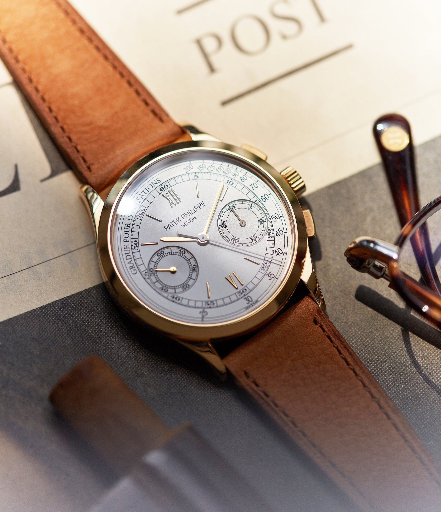 sell Patek Philippe 5170J-001 Chronograph yellow gold dress pre-owned watch for sale online at A Collected Man London UK specialist of rare watches