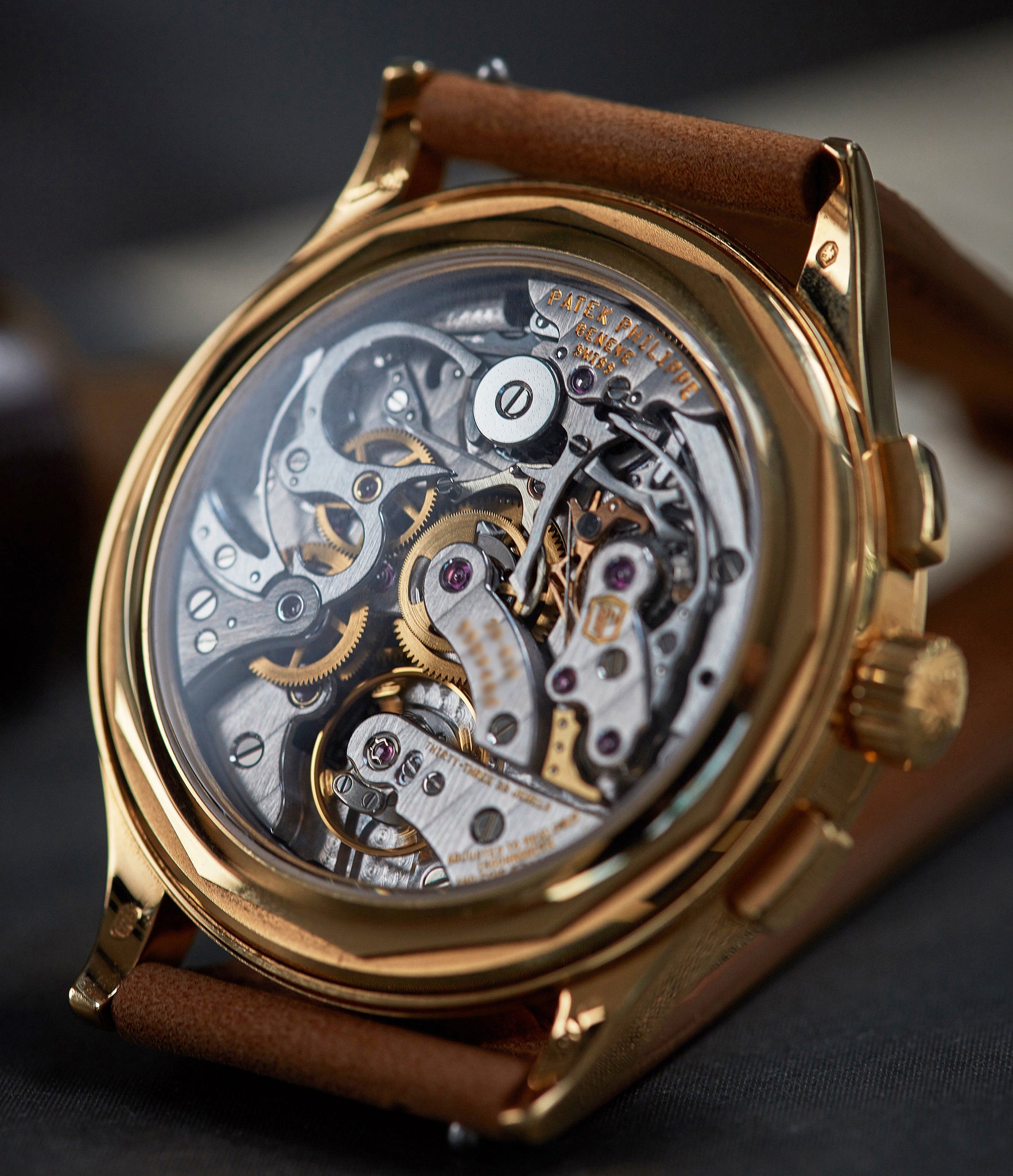 CH 29-535 PS manual-winding Patek Philippe 5170J-001 Chronograph yellow gold dress pre-owned watch for sale online at A Collected Man London UK specialist of rare watches