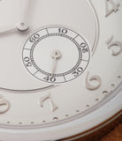 sub-seconds dial Patek Philippe 5196P Calatrava time-only platinum men's dress watch for sale online at A Collected Man London UK specialist of rare watches