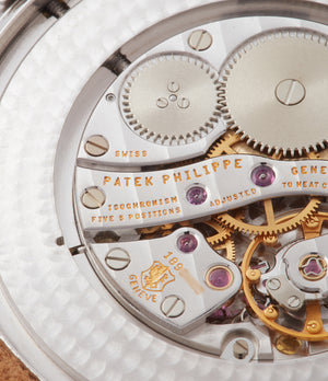 215PS manual-winding Patek Philippe 5196P Calatrava time-only platinum men's dress watch for sale online at A Collected Man London UK specialist of rare watches