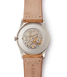 Cal. 215PS Patek Philippe 5196P Calatrava time-only platinum men's dress watch for sale online at A Collected Man London UK specialist of rare watches