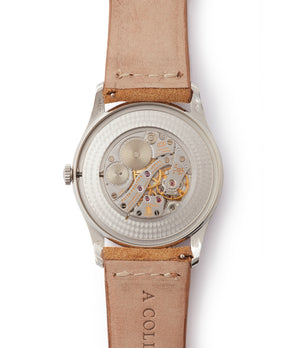 Cal. 215PS Patek Philippe 5196P Calatrava time-only platinum men's dress watch for sale online at A Collected Man London UK specialist of rare watches