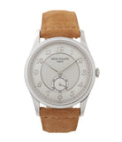 buy Patek Philippe 5196P Calatrava time-only platinum men's dress watch for sale online at A Collected Man London UK specialist of rare watches