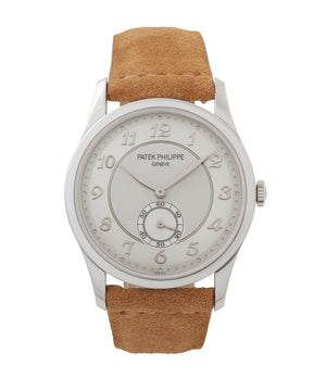 buy Patek Philippe 5196P Calatrava time-only platinum men's dress watch for sale online at A Collected Man London UK specialist of rare watches