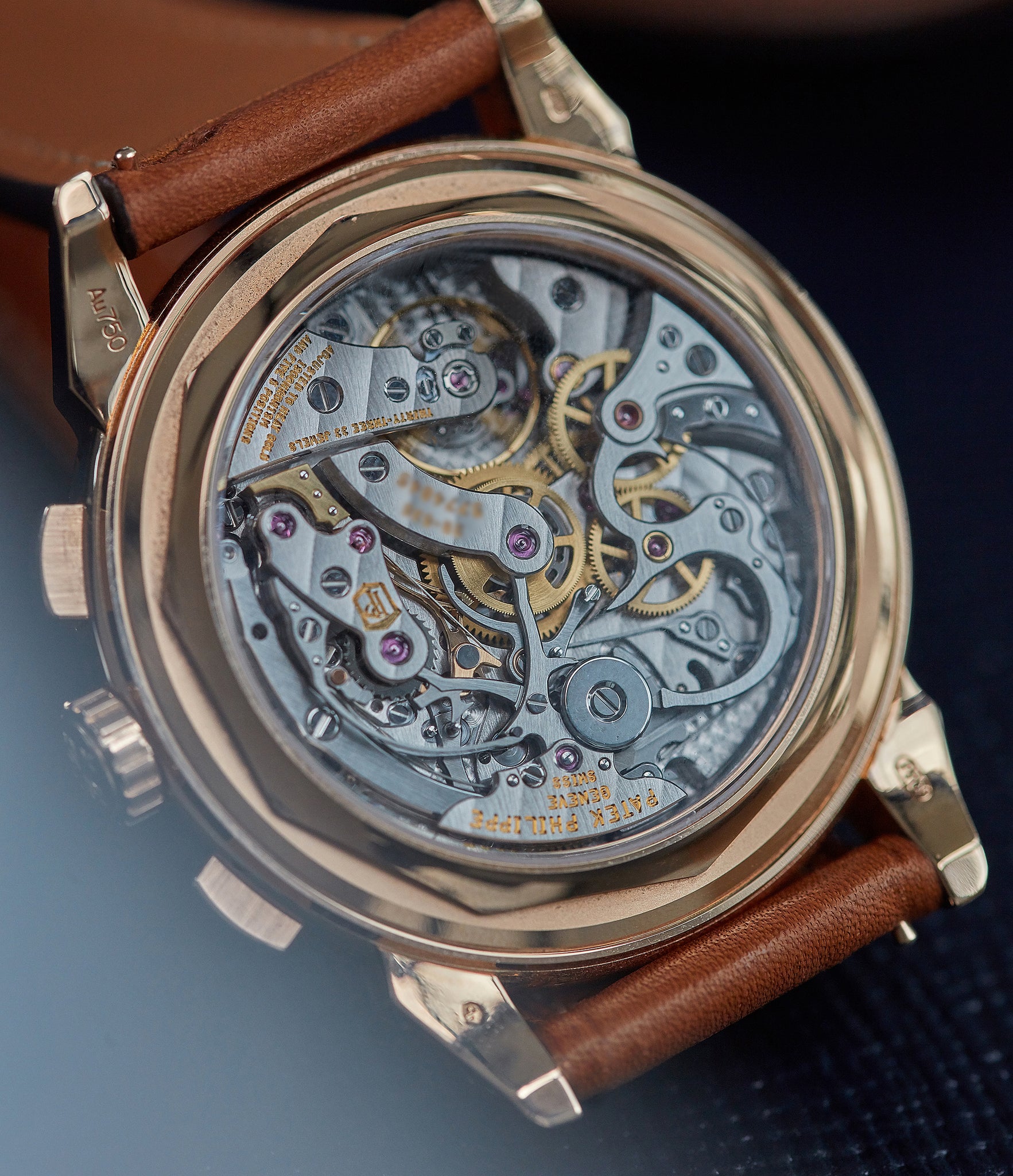 Cal. 29-535 PS in-house Patek Philippe 5270R Grand Complications Perpetual Calendar Chronograph rose gold dress watch for sale online at A Collected Man London UK specialist of rare watches