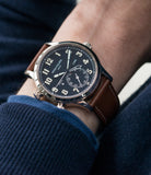 preowned 5524G Patek Philippe pilot travel-time white gold watch online at A Collected Man London specialist retailer of rare watches