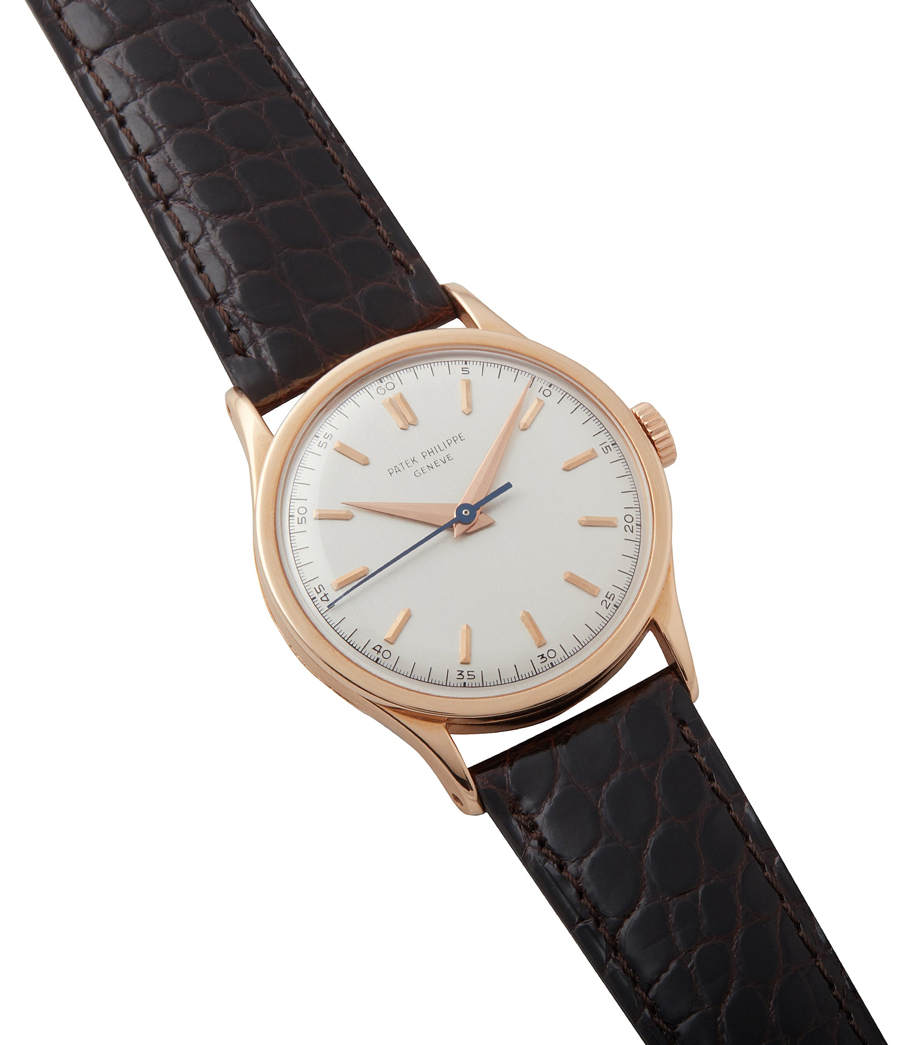 buy 570R-SCI vintage Patek Philippe time-only rose gold dress watch with Archive Extracts for sale online at A Collected Man London UK specialist of rare watches