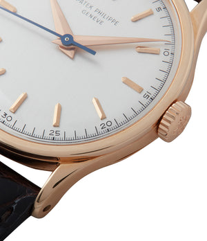 selling 570R-SCI vintage Patek Philippe time-only rose gold dress watch with Archive Extracts for sale online at A Collected Man London UK specialist of rare watches