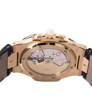 324 S C Calibre Nautilus Patek Philippe 5711 rose gold dress watch chocolate brown dial for sale online at A Collected Man London UK specialist of rare watches