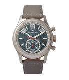 5960-01G Patek Philippe Annual Calendar Flyback Chronograph pre-owned watch blue dial at A Collected Man London