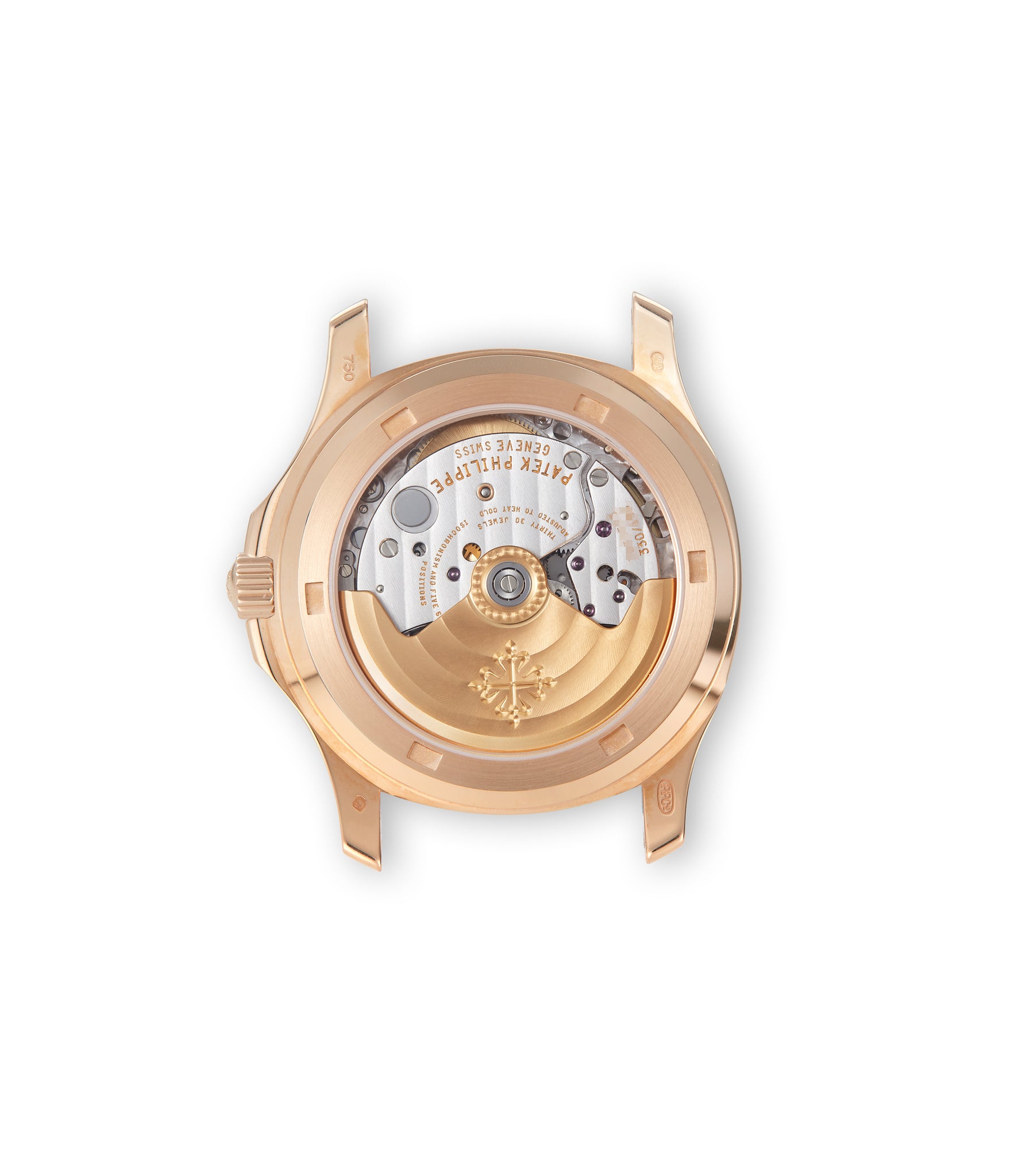 Display luxury rare pre-owned Patek Philippe Aquanaut 5060R Rose Gold preowned watch at A Collected Man London