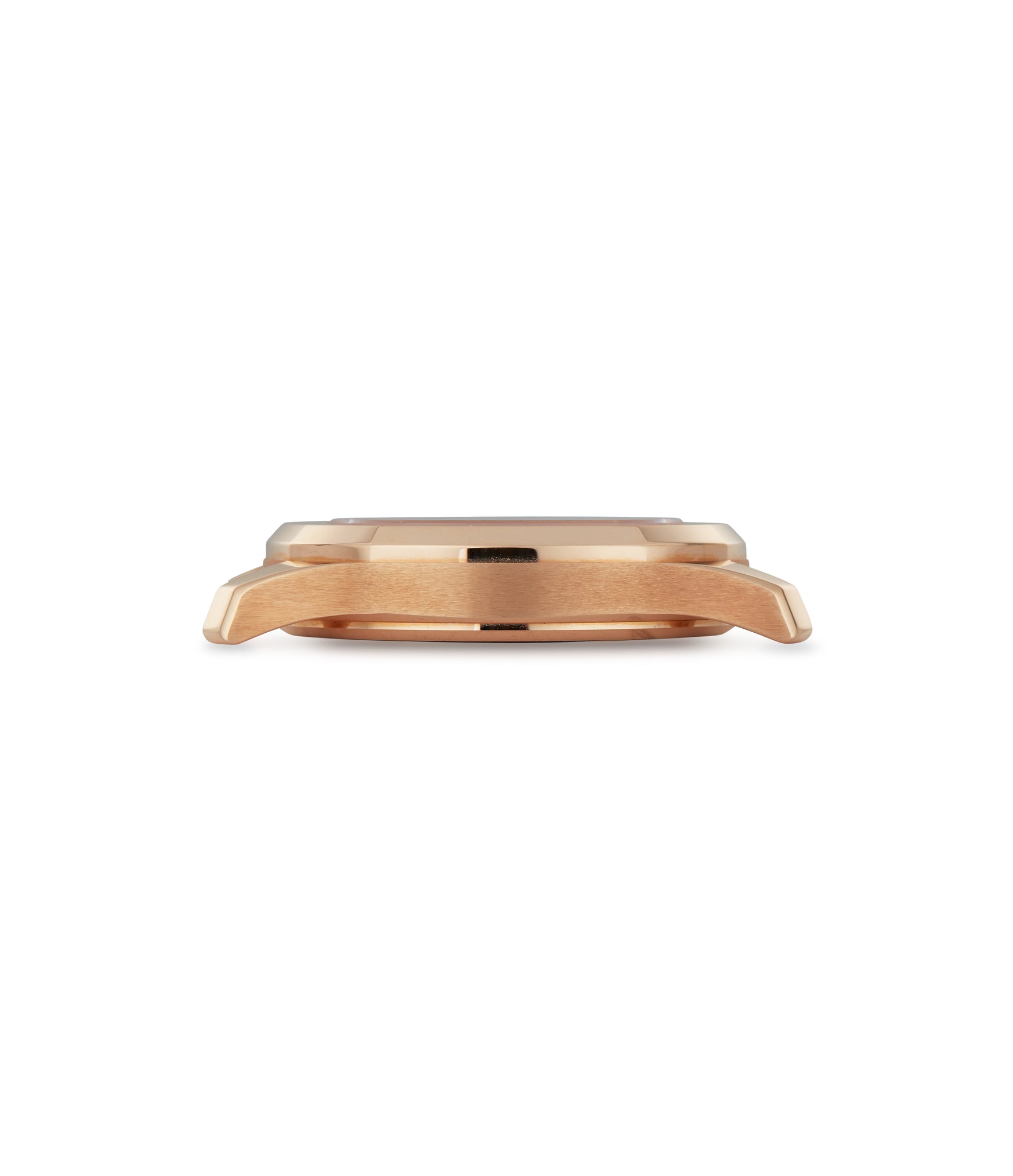 Left case side selling Patek Philippe Aquanaut 5060R Rose Gold preowned watch at A Collected Man London