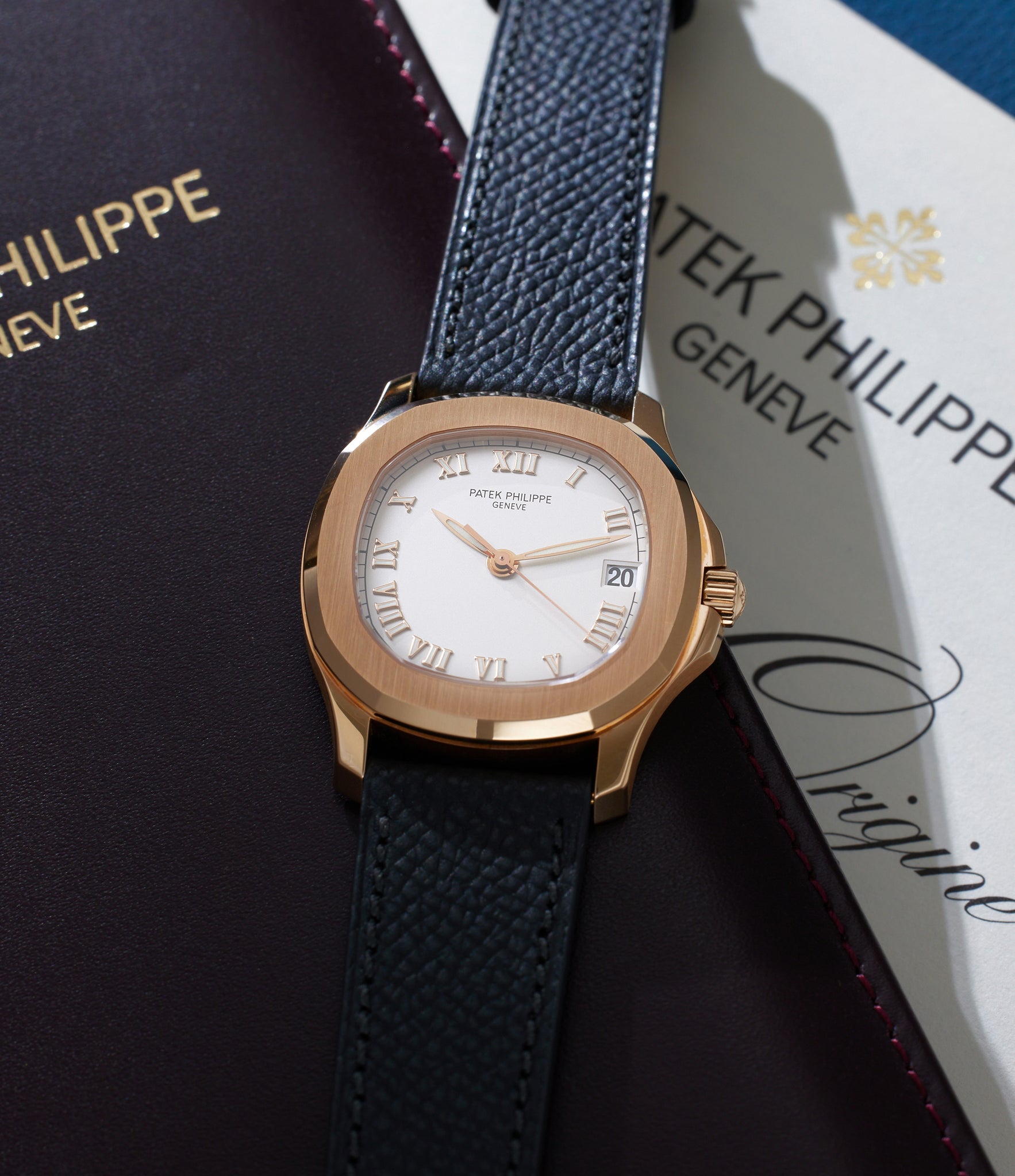 preowned Patek Philippe Aquanaut 5060R Rose Gold preowned watch at A Collected Man London