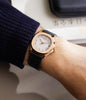 on the wrist Patek Philippe Aquanaut 5060R Rose Gold preowned watch at A Collected Man London