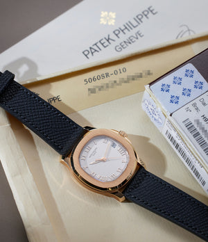 preowned Patek Philippe Aquanaut 5060R Rose Gold preowned watch at A Collected Man London
