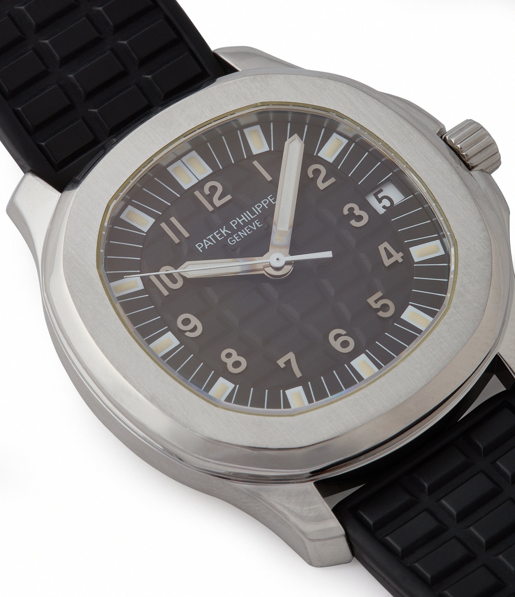 selling Patek Philippe Aquanaut 5065A steel sport watch full set for sale online at A Collected Man London UK specialist of rare watches