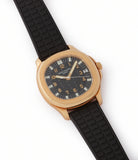 for sale Patek Philippe Aquanaut 5065J yellow gold luxury sport watch for sale online at A Collected Man London UK specialist of rare watches