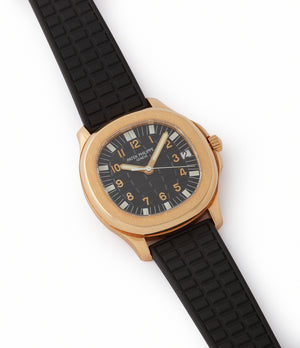 for sale Patek Philippe Aquanaut 5065J yellow gold luxury sport watch for sale online at A Collected Man London UK specialist of rare watches
