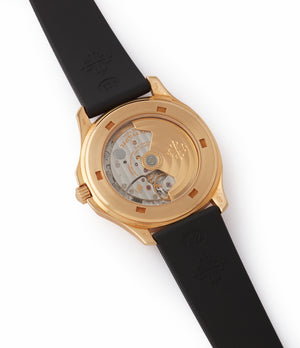315 SC automatic Patek Philippe Aquanaut 5065J yellow gold luxury sport watch for sale online at A Collected Man London UK specialist of rare watches